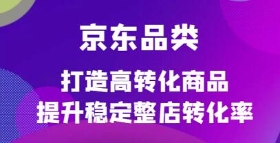 《京东电商品类定制培训课程》打造高转化商品提升稳定整店转化率