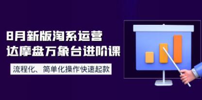 《淘系运营达摩盘万象台进阶课》流程化、简单化操作快速起款