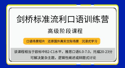 剑桥《流利口语训练》英语口语高阶，垒高级词汇，学地道表达