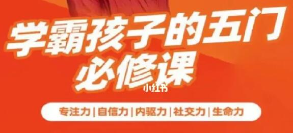 《学霸孩子的五门必修课》专注力 自信力 内驱力 社交力 生命力