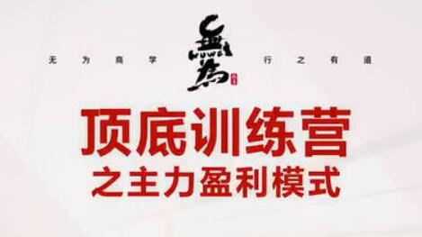 无为《抄底逃顶实战训练营》