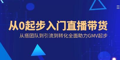 《从0起步入门直播带货》从搭团队到引流到转化全面助力GMV起步