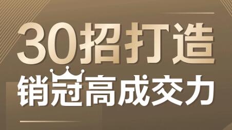 朱冠舟企业管理课程《30招打造销冠高成交力》